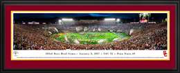 2017 Rose Bowl Panoramic Picture - USC Trojans Deluxe Frame