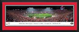 2018 Rose Bowl Panoramic Picture - Georgia Bulldogs Deluxe Frame