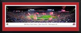 2019 Rose Bowl Game - Victory Celebration Panoramic Poster - Ohio State Buckeyes Deluxe Frame