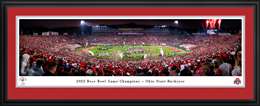 2022 Rose Bowl Game Victory Celebration Panoramic Picture - Ohio State Buckeyes Deluxe Frame