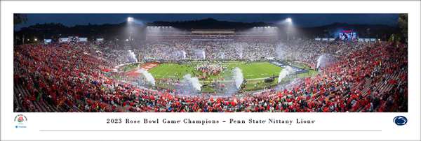 2023 Rose Bowl Game - Victory Celebration Panoramic Picture - Penn State Nittany Lions Unframed