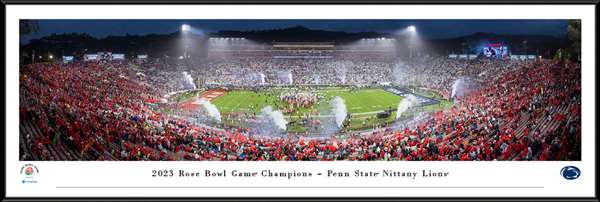 2023 Rose Bowl Game - Victory Celebration Panoramic Picture - Penn State Nittany Lions Standard Frame
