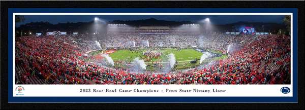 2023 Rose Bowl Game - Victory Celebration Panoramic Picture - Penn State Nittany Lions Select Frame 