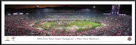 Ohio State Buckeyes 2025 Rose Bowl Champions Panorama Print - Standard Frame