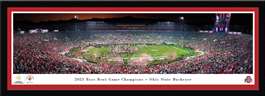 Ohio State Buckeyes 2025 Rose Bowl Champions Panorama Print - Select Frame