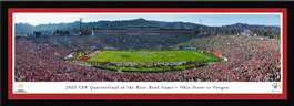 Ohio State Buckeyes vs Oregon Ducks 2025 Rose Bowl Game Panorama Print - Select Frame