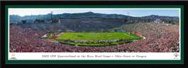 Ohio State Buckeyes vs Oregon Ducks 2025 Rose Bowl Game Panorama Print - Select Frame