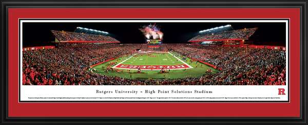 Rutgers Scarlet Knights Panoramic Picture - High Point Solutions Stadium Deluxe Frame