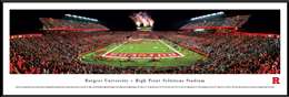 Rutgers Scarlet Knights Panoramic Picture - High Point Solutions Stadium Standard Frame
