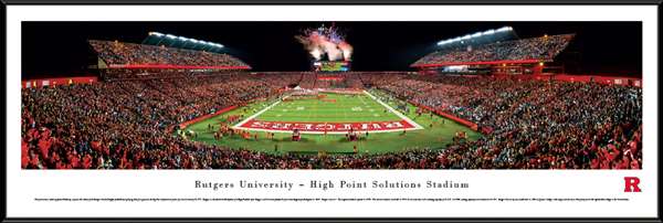 Rutgers Scarlet Knights Panoramic Picture - High Point Solutions Stadium Standard Frame