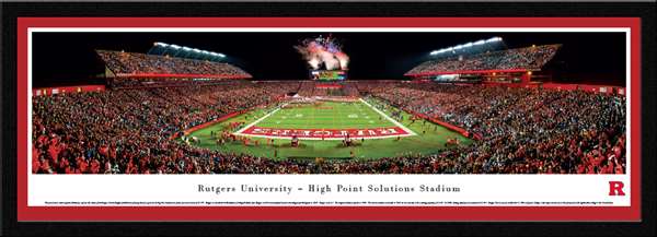 Rutgers Scarlet Knights Panoramic Picture - High Point Solutions Stadium Select Frame