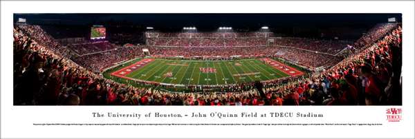 Houston Cougars Panoramic Picture - TDECU Stadium Panorama Unframed