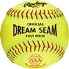 Rawlings ASA NFHS 11 inch Dream Seam High Density Cork Core Sythetic Softballs (C11RYSA) ( 1 Dozen Balls) 