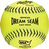 Rawlings NSA Raised Seam 12" Fastpitch Softball (C12BYLN) ( 1 Dozen Balls) 