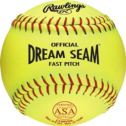 Rawlings ASA 12 inch Dream Seam High Density Cork Core Synthetic Softballs (C12RYSA) ( 1 Dozen Balls)