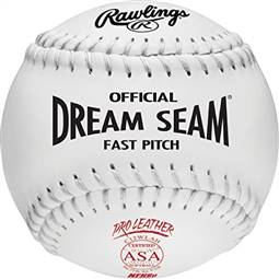 Rawlings ASA NFHS 12 inch Dream Seam High Density Cork Core Leather Softballs (C12WLAH) ( 1 Dozen Balls) 