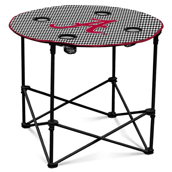 University of Alabama Crimson Tide Round Folding Table with Carry Bag