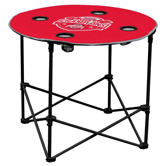 Ohio State University Buckeyes Round Table Folding Tailgate Camping