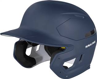 Rawlings Mach Carbon One-Tone Matte Alpha-Sized Helmet (CAR07A) - Navy