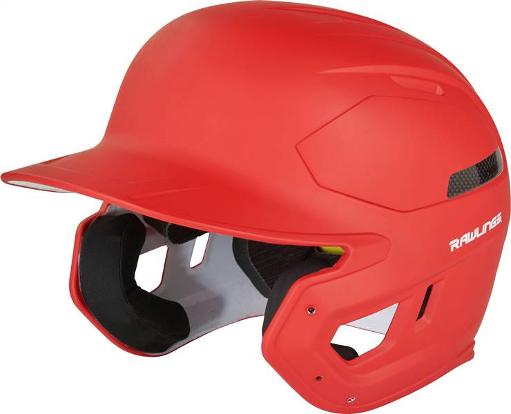 Rawlings Mach Carbon One-Tone Matte Alpha-Sized Helmet (CAR07A) - Scarlet