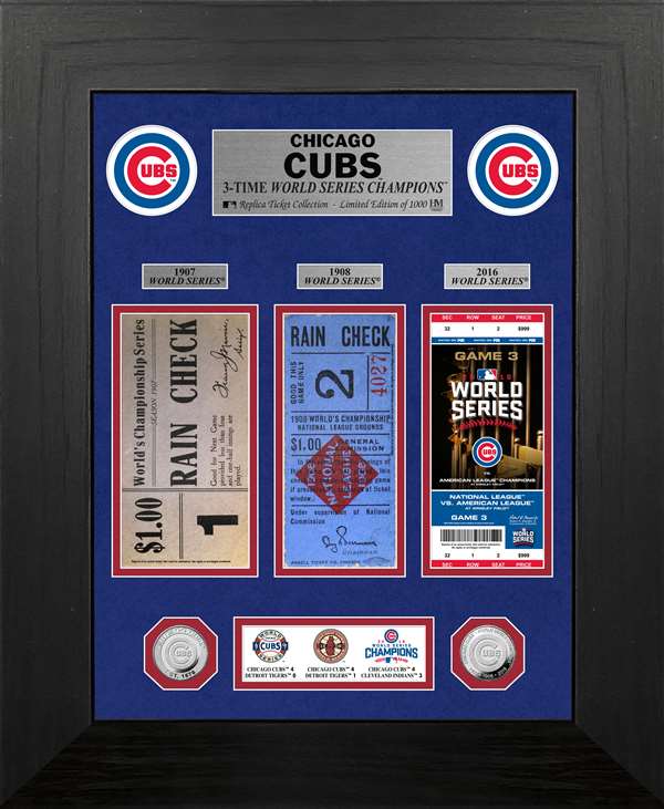 Chicago Cubs World Series Deluxe Silver Coin & Ticket Collection  