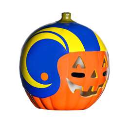 Los Angeles Chargers Ceramic Pumpkin Helmet  