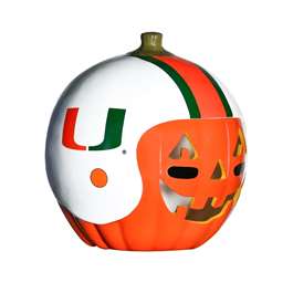 Miami Hurricanes Ceramic Pumpkin Helmet  