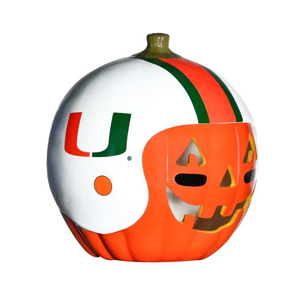 Miami Hurricanes Ceramic Pumpkin Helmet