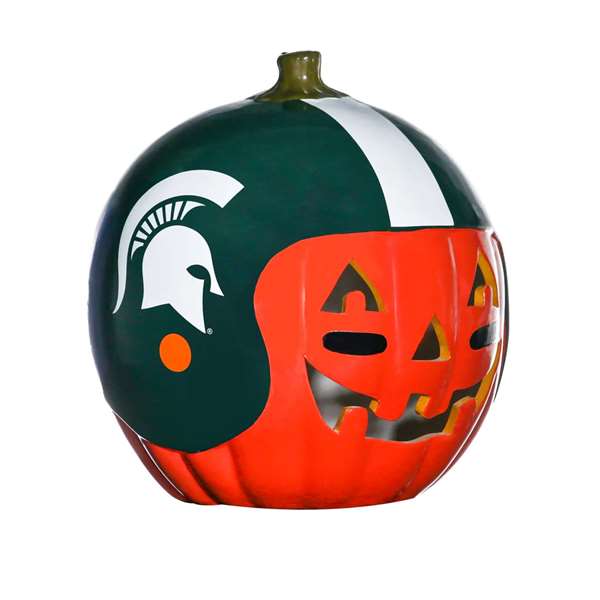 Michigan State Spartans Ceramic Pumpkin Helmet  