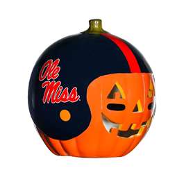 Mississippi Ole Miss Rebels Ceramic Pumpkin Helmet  