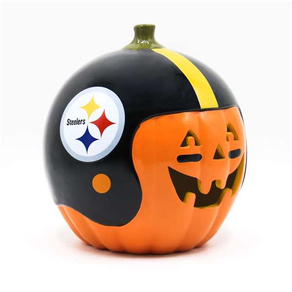 Pittsburgh Steelers Ceramic Pumpkin Helmet