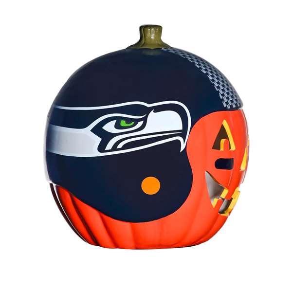 Seattle Seahawks Ceramic Pumpkin Helmet  