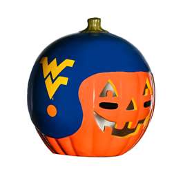 West Virginia Mountaineers Ceramic Pumpkin Helmet  