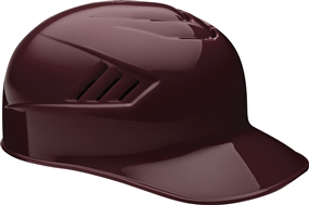 Rawlings Coolflo Clear Coat Base Coach's Helmet (CFPBH) - Maroon