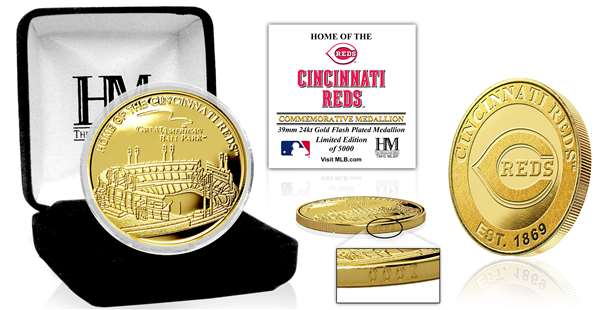 Cincinnati Reds "Stadium" Gold Mint Coin  