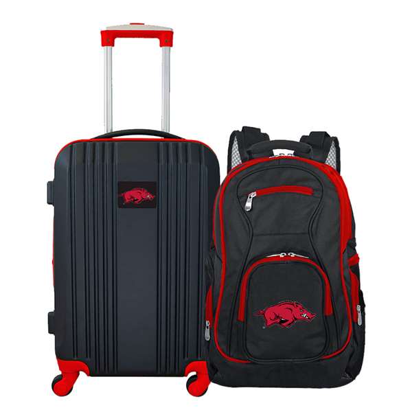 Arkansas Razorbacks Premium 2-Piece Backpack & Carry-On Set L108