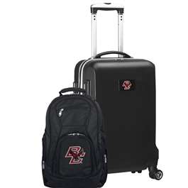Boston College Eagles Deluxe 2 Piece Backpack & Carry-On Set L104