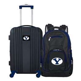 Brigham Young BYU Cougars Premium 2-Piece Backpack & Carry-On Set L108