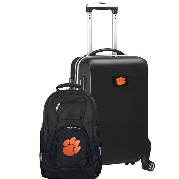 Clemson Tigers Deluxe 2 Piece Backpack & Carry-On Set L104