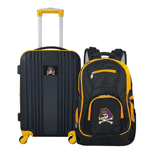 East Carolina Pirates Premium 2-Piece Backpack & Carry-On Set L108