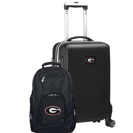 Georgia Bulldogs Deluxe 2 Piece Backpack & Carry-On Set L104