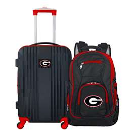 Georgia Bulldogs Premium 2-Piece Backpack & Carry-On Set L108