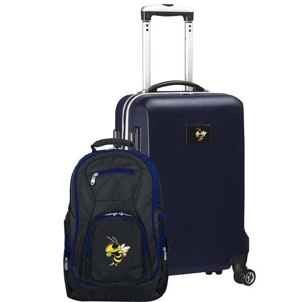 Georgia Tech Yellow Jackets Deluxe 2 Piece Backpack & Carry-On Set L104