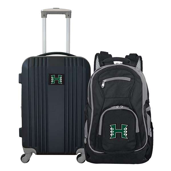 Hawaii Warriors Premium 2-Piece Backpack & Carry-On Set L108