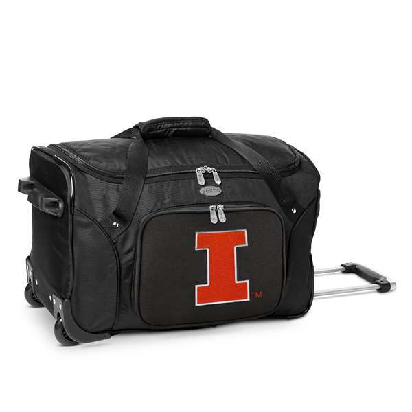Illinois Fighting Illini 22" Wheeled Duffel Bag L401