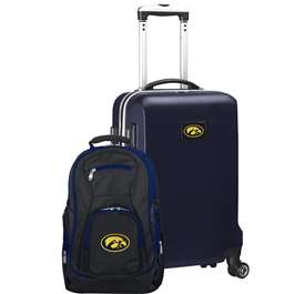 Iowa Hawkeyes Deluxe 2 Piece Backpack & Carry-On Set L104