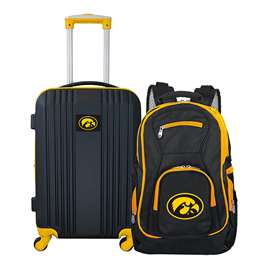 Iowa Hawkeyes Premium 2-Piece Backpack & Carry-On Set L108