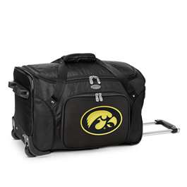 Iowa Hawkeyes 22" Wheeled Duffel Bag L401