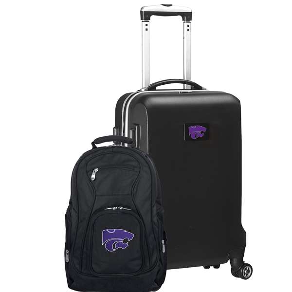 Kansas State Wildcats Deluxe 2 Piece Backpack & Carry-On Set L104