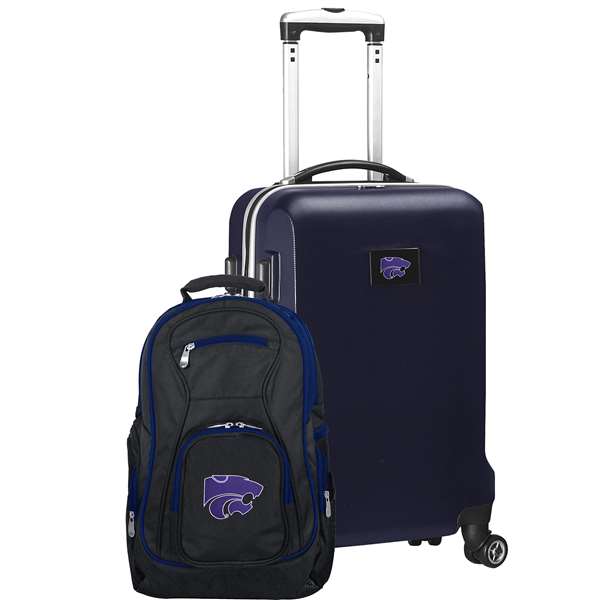 Kansas State Wildcats Deluxe 2 Piece Backpack & Carry-On Set L104
